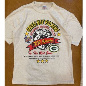 Vintage 1997 Green Bay Packers Super Bowl XXXI Tee Scrimmage Brand